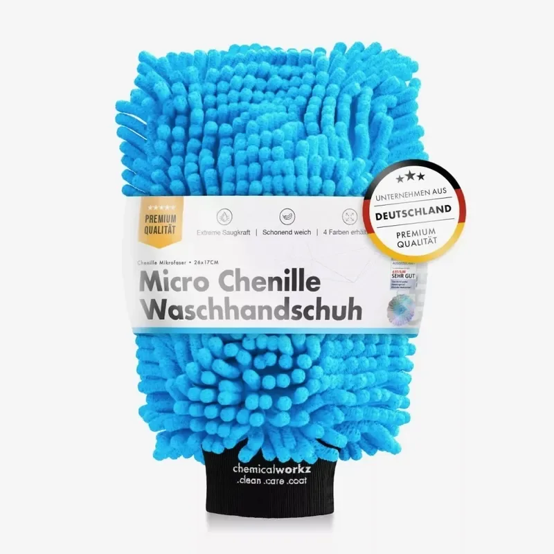 ChemicalWorkz Blue Chenille Wash Mitt - Mikrovláknová mycí rukavice